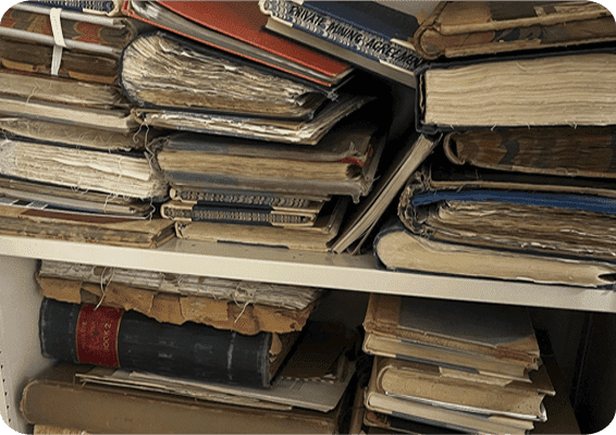 image of stacked old and medieval books